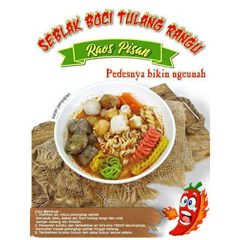 

Seblak Boci Tulang Rangu