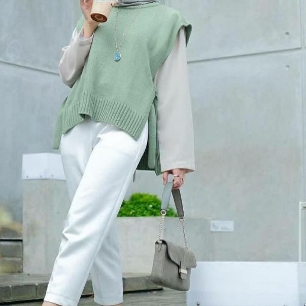 [] Vest Rompi Rajut Tali Outer tebal mkm premium