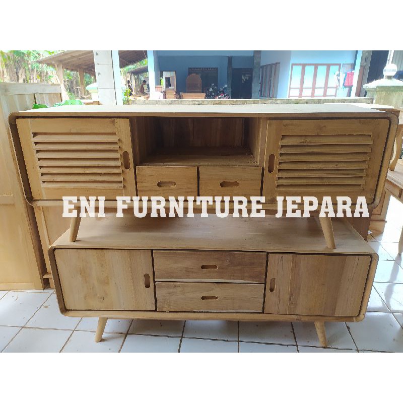 Bofet retro jati asli - bofet retro murah