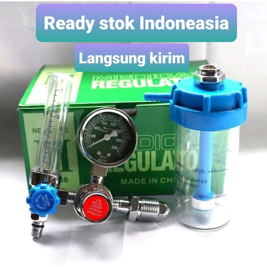 Regulator Oksigen Medis Fullset YR 88 YR-88 YR 88 Medical Tabung Gas Oxygen New Japan Technology