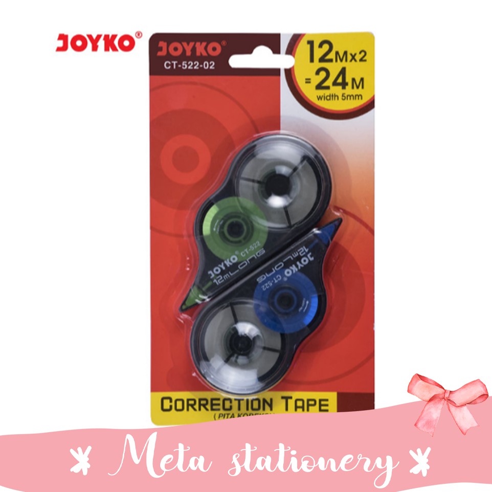 

Correction Tape / Pita Koreksi Joyko CT-522-02 (2pc)