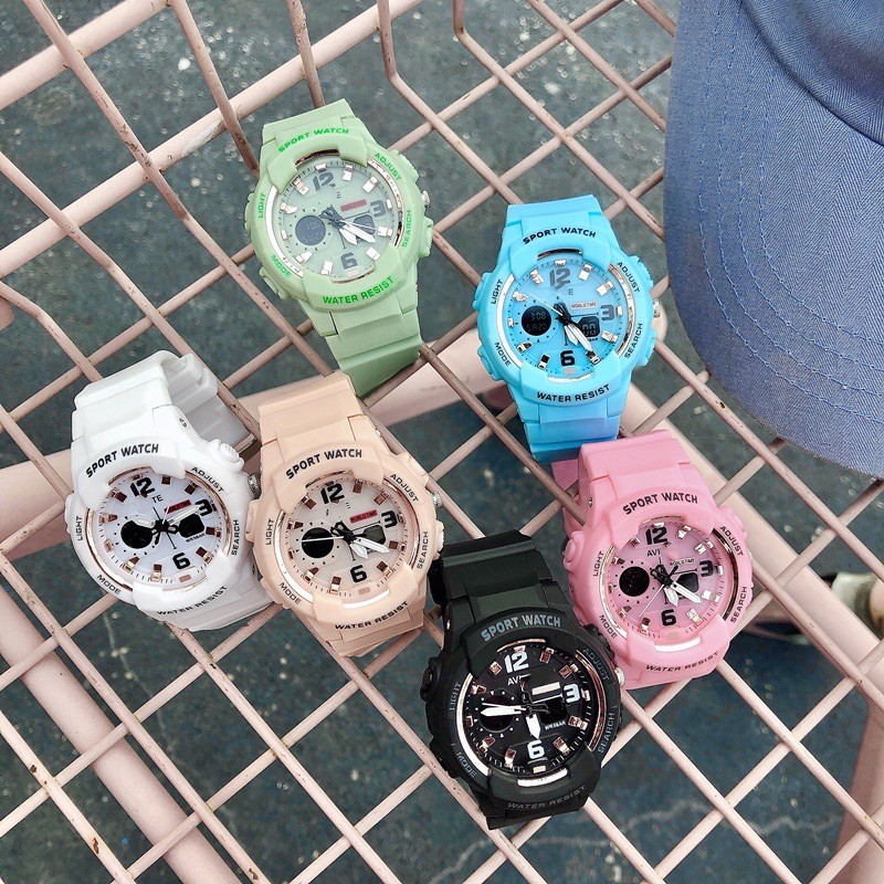 JAM TANGAN WANITA PASIR MAGNET DIGITAL FASHION  RUBBER READY  CASUAL GROSIR IMPORT DIGITAL G8