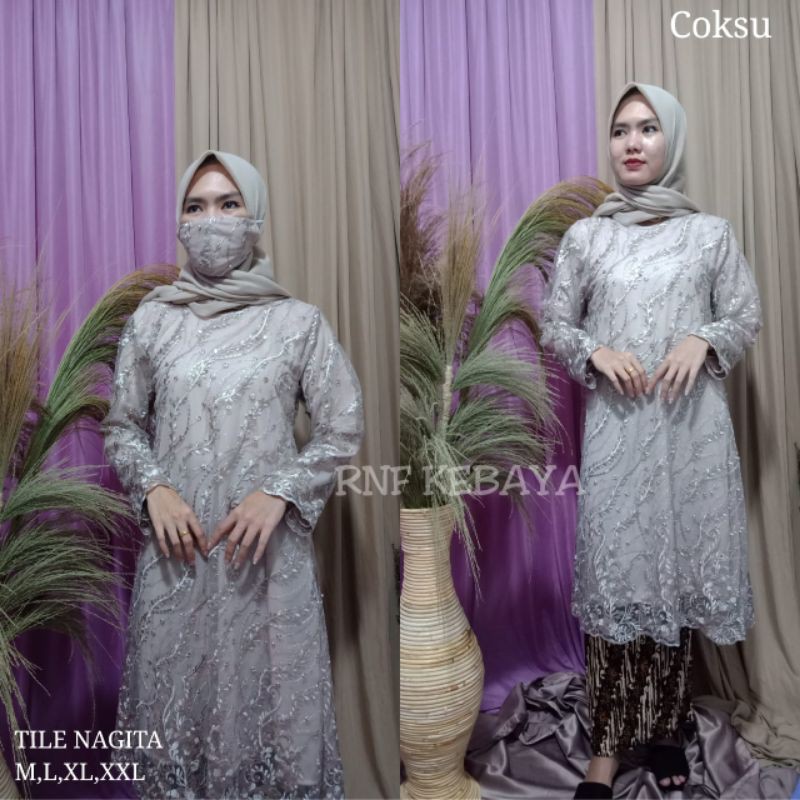 {REELPICT}SERAGAM TUNIK PESTA/FREE MASKER PESTA/KEBAYA WISUDA