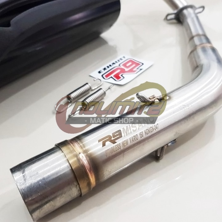 Knalpot Racing R9 Misano Full System FREE DB Killer Honda Vario 125 150 Tahun 2018 UP