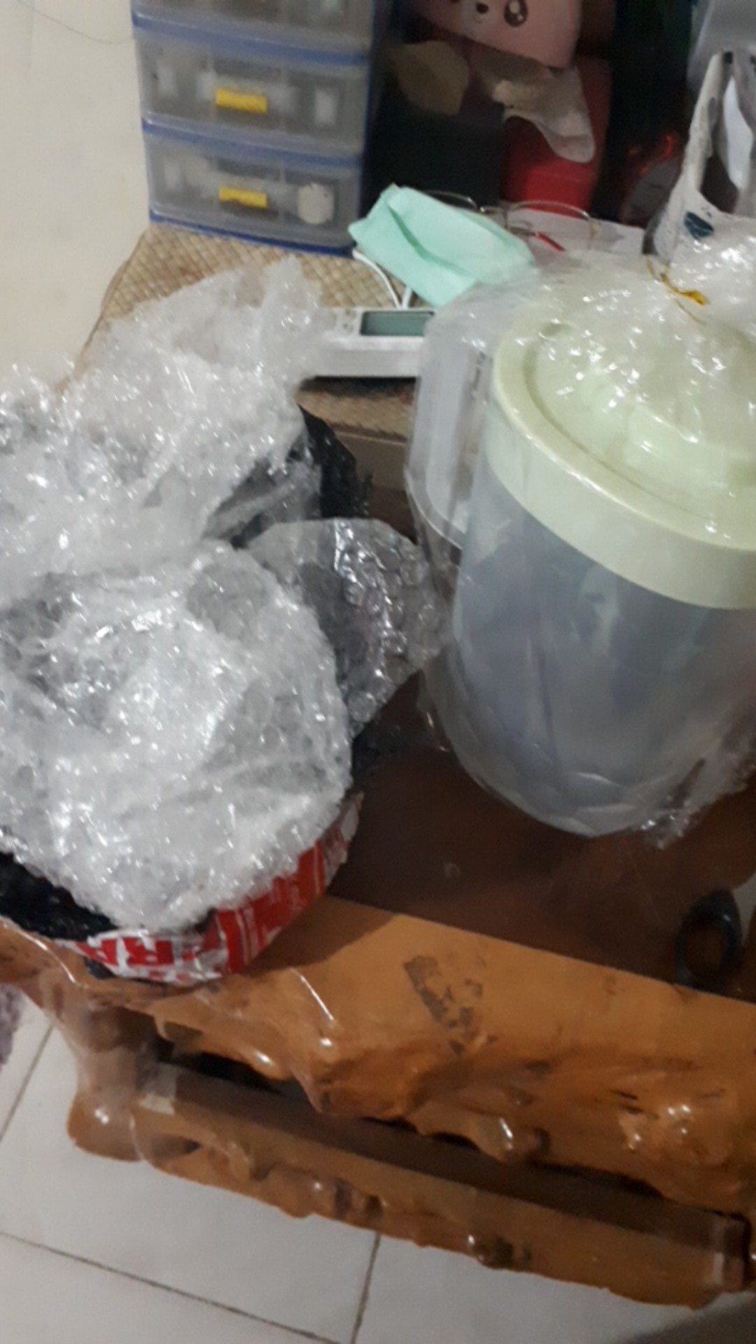 Teko Air Panas Dan Dingin / Teko Plastik Set Dengan Gelas - Mt3502