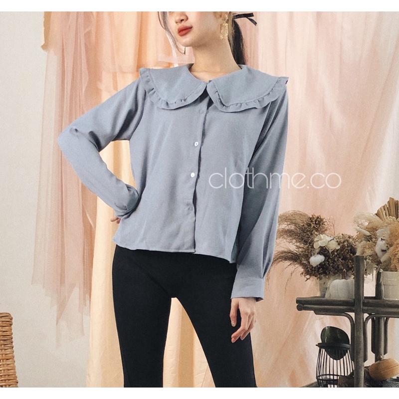 Chelsea Top - Clothme.co / Atasan Wanita - Kemeja Wanita - Blouse Wanita-Blue