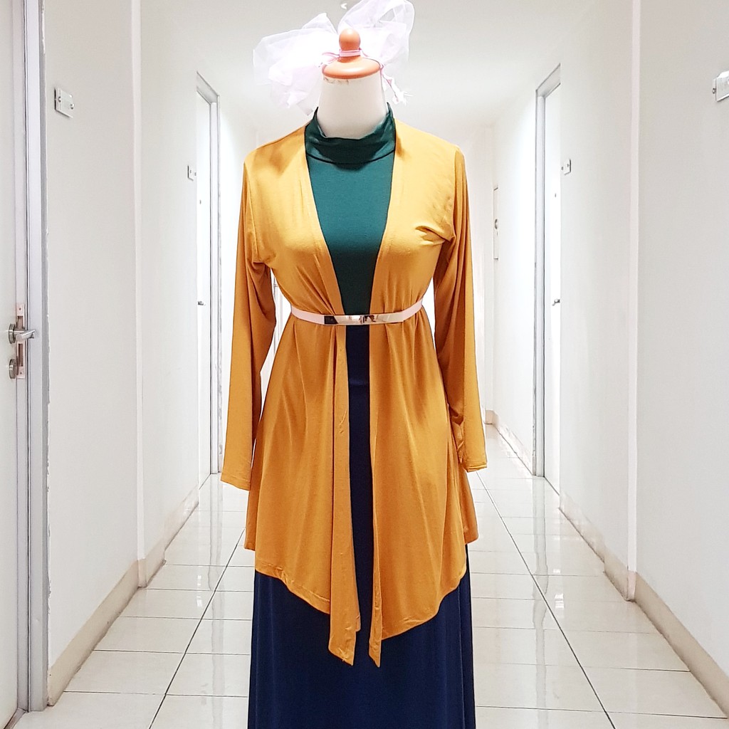 KARDIGAN WANITA POLOS  KAOS RAYON ADEM LEMBUT SIZE L XL XXL 3XL 5L JUMBO/CARDIGAN/KARDI /LUARAN CEWE/OUTER OUTWEAR WANITA-2