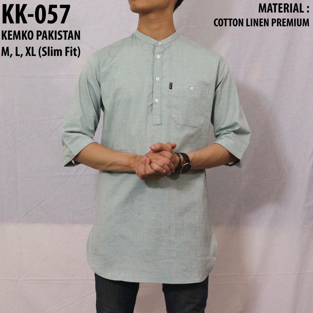 N One. Kemeja KOKO Gamis Pria.  Kemeja Koko Pakistan. Kemeja koko Berkualitas Halus.