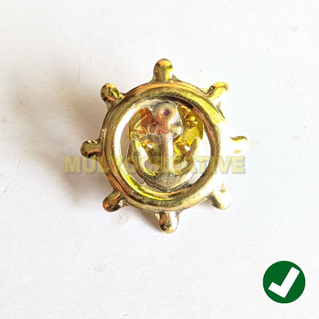 Pin Kerah Pelayaran Pin Kopsteken Jangkar Atribut Sekolah Pelayaran