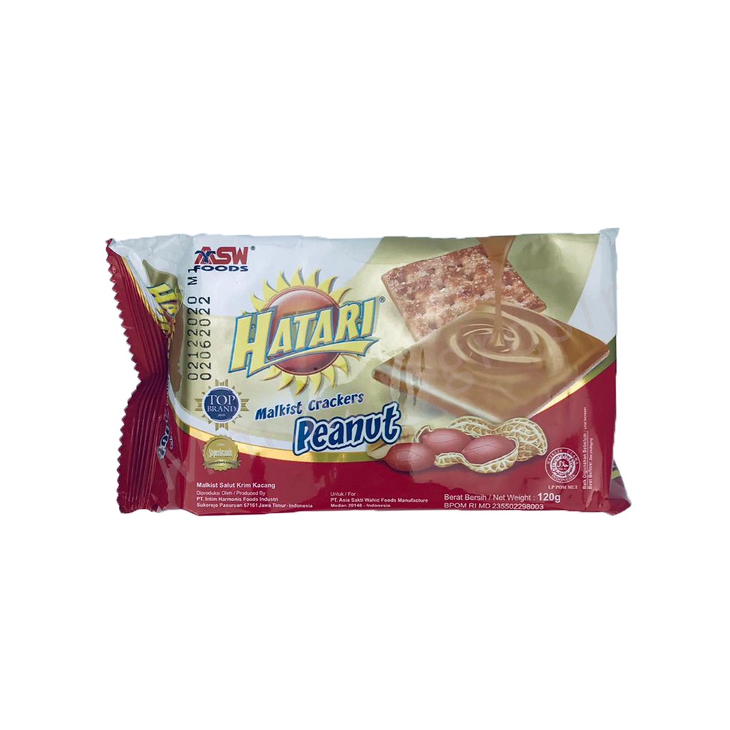 Hatari / Malkist Crackers Peanut / Malkist Salut Krim Kacang / 120g