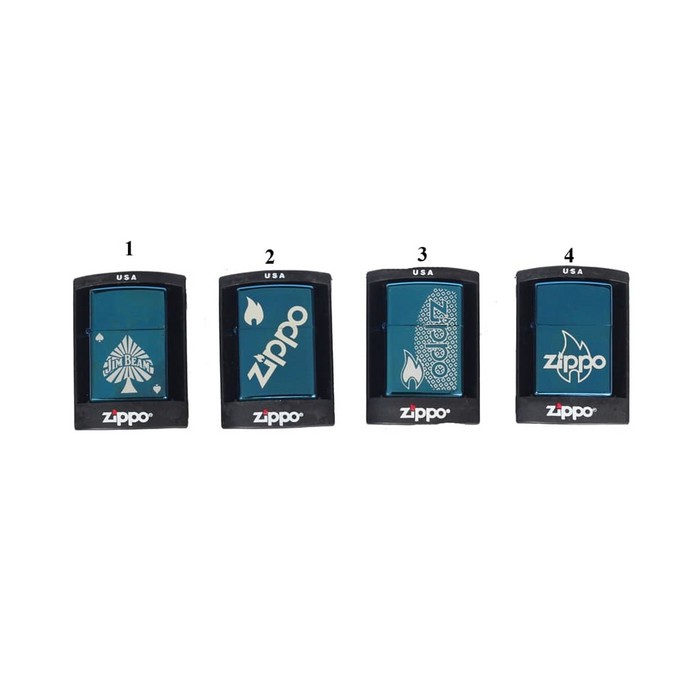 Korek Api Zippo Blue 549 Kotak, Mancis Pemantik Zippo Biru Lighter