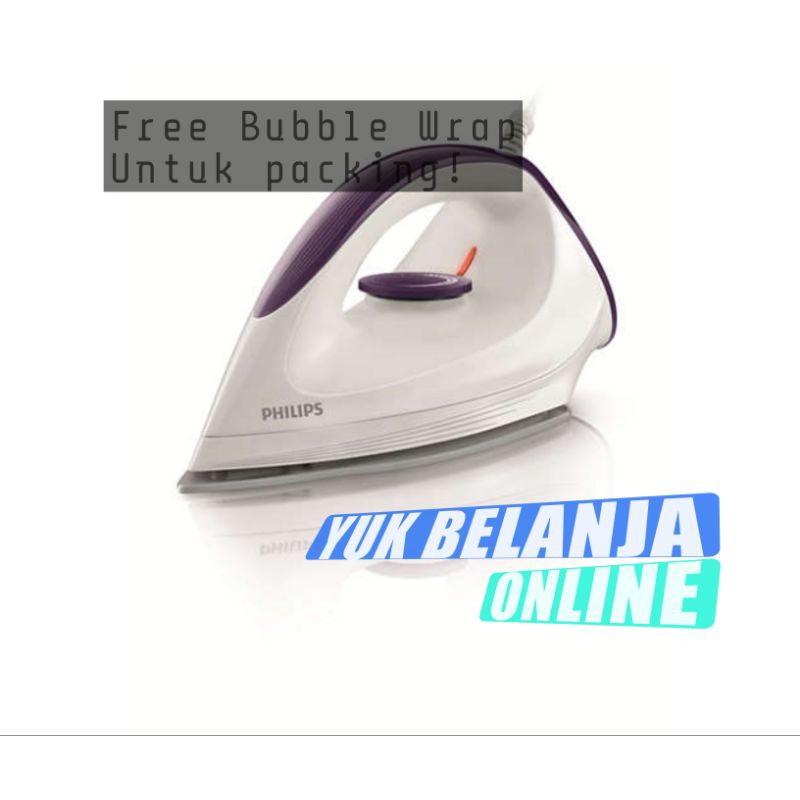 PHILIPS Setrika GC160 Affinia Dry Iron GC160 350W Tapak Setrika DynaGlide