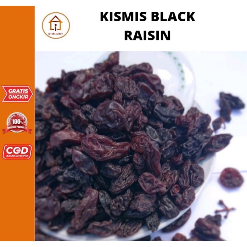 

KISMIS BLACK RAISIN 1KG / KISMIS HITAM 1 KG / DARK RAISIN