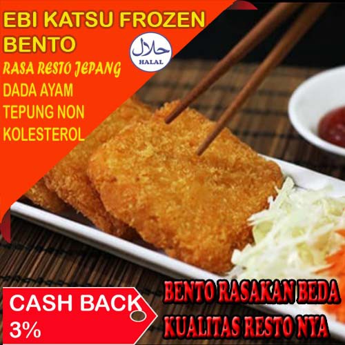

Makanan Jepang Seafood Ebi Katsu Frozen Bento