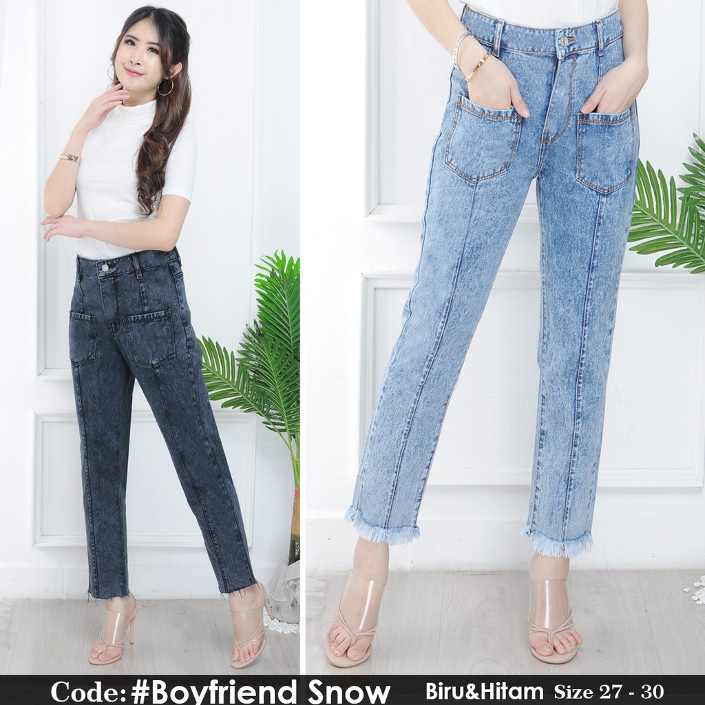 BOYFRIEND POCKET KANTONG BP FRONT LINE BIGSIZE JUMBO SNOWBLACK SNOWBLUE