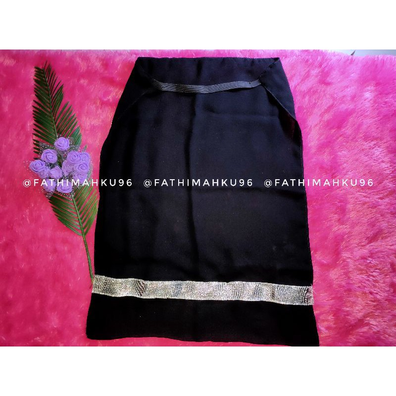 CADAR LEPAS HITAM/CADAR KARET SIFON/CADAR PITA CANTIK