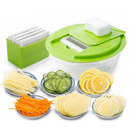 H7004 Mandoline Multi Kitchen Grater 6 in 1 Serbaguna / Alat Pemarut &amp; Pemotong Buah Sayuran