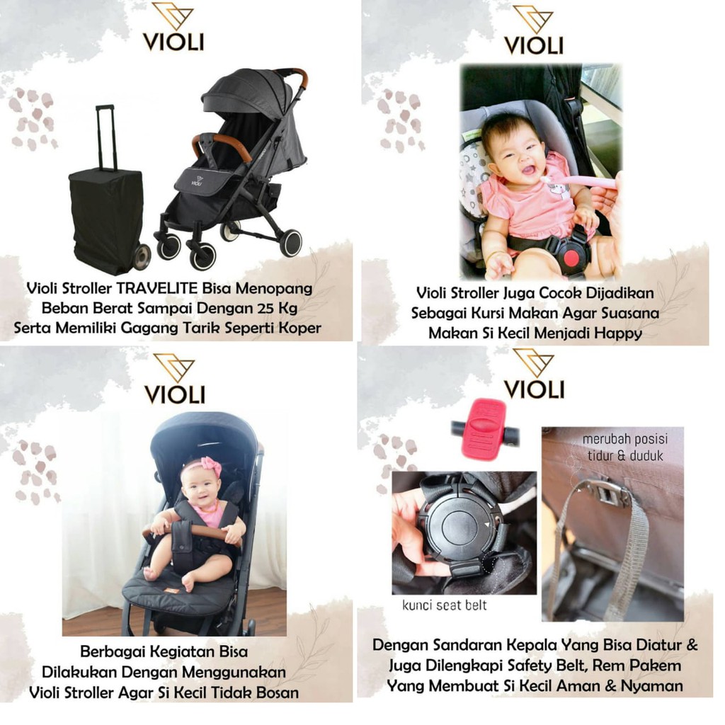 Violi Stroller Travelite - Stroller Bayi