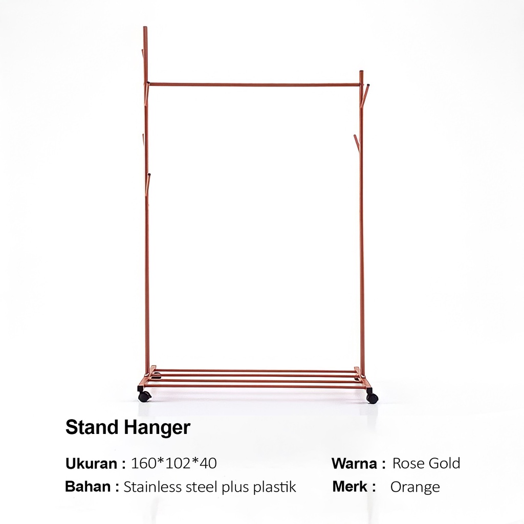 Rak Baju Gantungan Besi Stand Hanger - FHS88