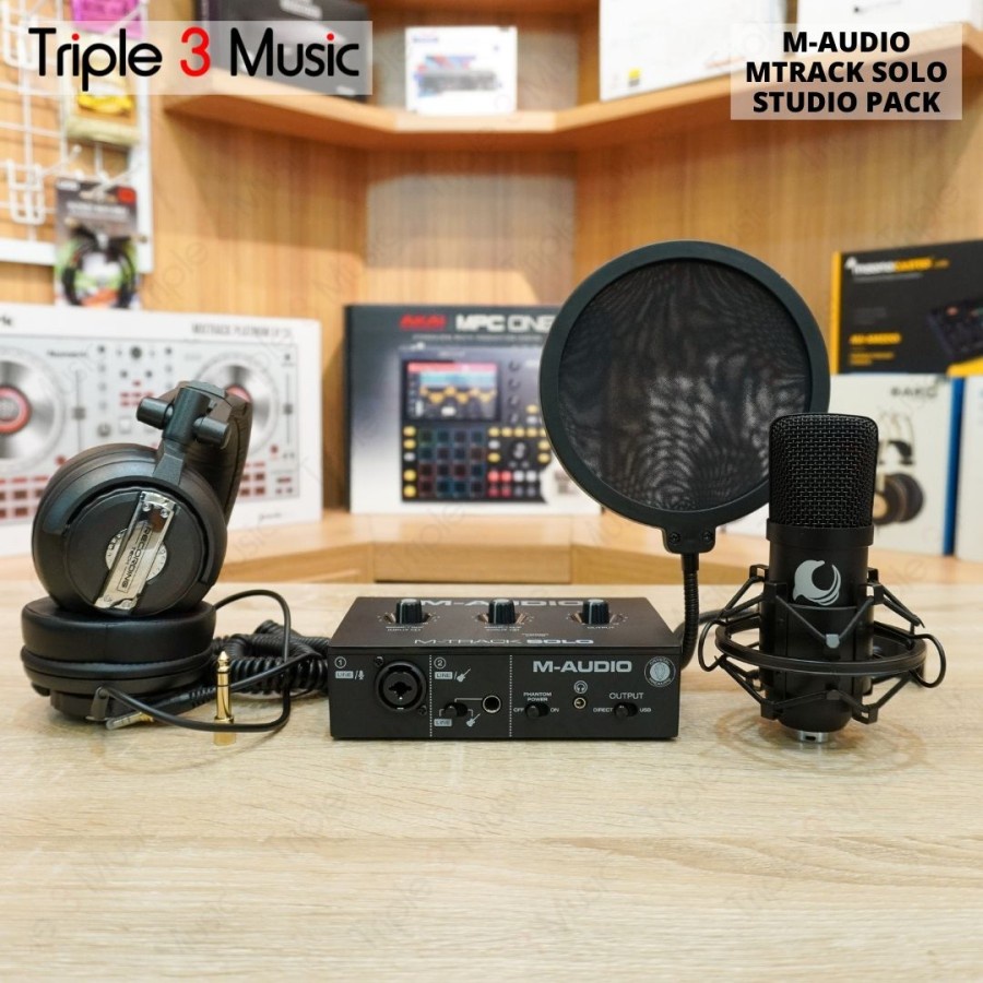 M-AUDIO MTrack Solo Studio Pack Paket recording