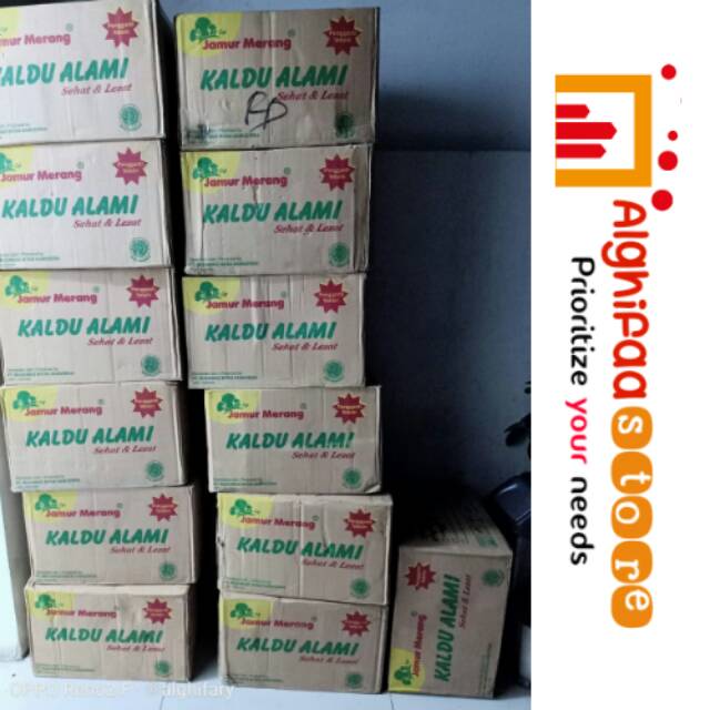 

1 KARTON 10 DUS HIJAU /KALDU ALAMI JAMUR MERANG/PENGGANTI MSG
