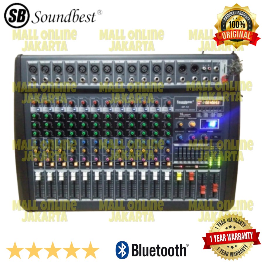 Power mixer soundbest 12 channel dp12 original amplifier karaoke dp 12