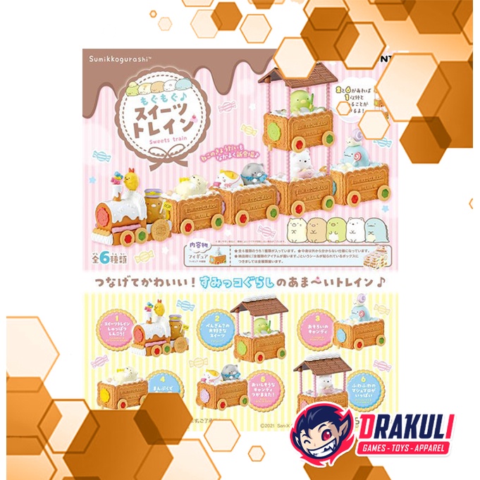 Toys Re-Ment Sumikko Gurashi Sweets Train (Set of 6)