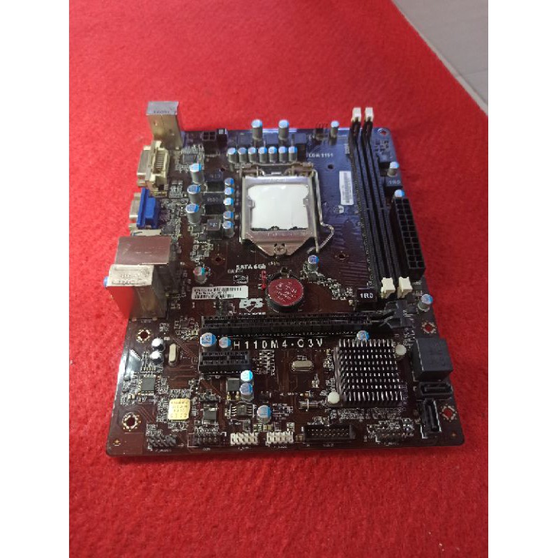 motherboard Intel ECS H110 soket 1151 ddr4 murah bergaransi