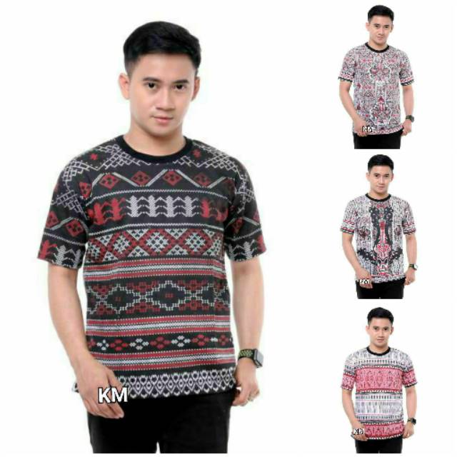  KAOS  BATIK  LENGAN PENDEK TERBARU  Shopee Indonesia