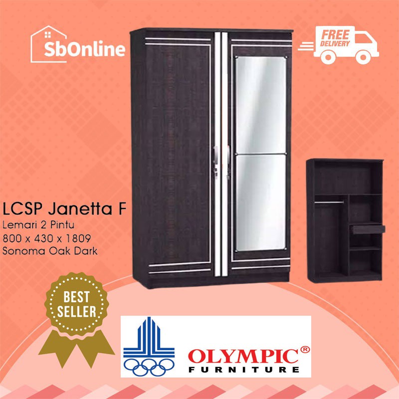 OLYMPIC LEMARI PAKAIAN 2  MINIMALIS - LCSP JANETTA F