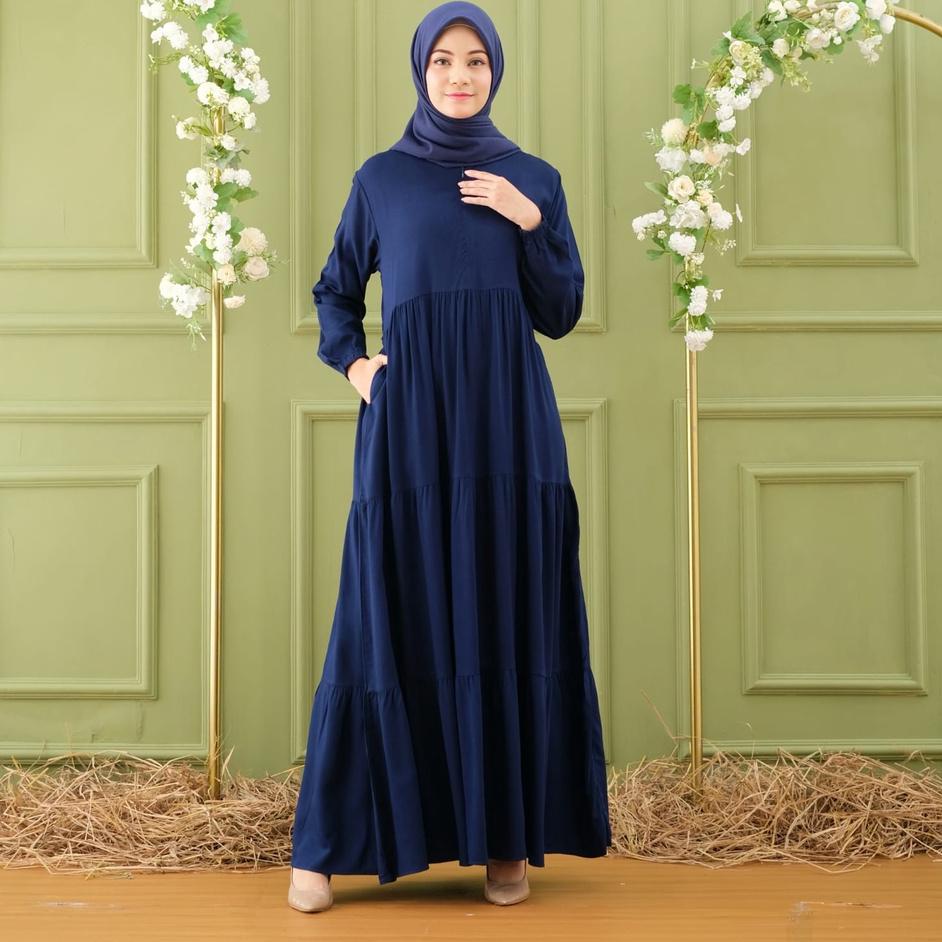 Paling Dicari.. ( COD/BAYAR DI TEMPAT )GAMIS HITAM POLOS  GAMIS ADEM GAMIS RAYON TWILL GAMIS BUSUI F