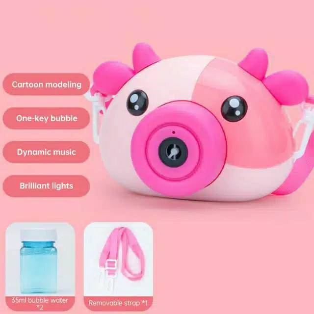 MAINAN ANAK BUBBLE CAMERA BESAR PIGGY COW DEER