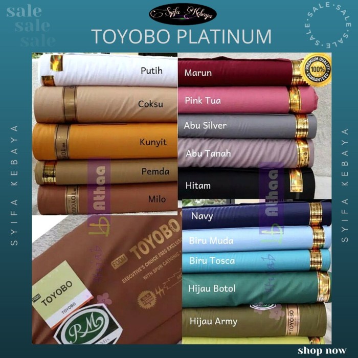 TERBARU      kain katun toyobo. kain toyobo premium. katun toyobo. bahan toyobo