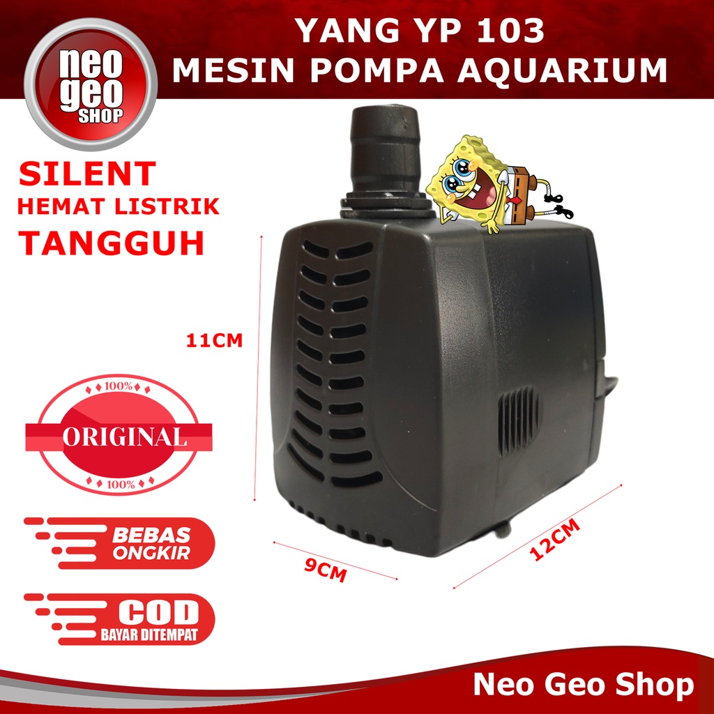 YANG YP 103 YP103 YP-103 Pompa Air Celup Pompa Kolam Aquarium