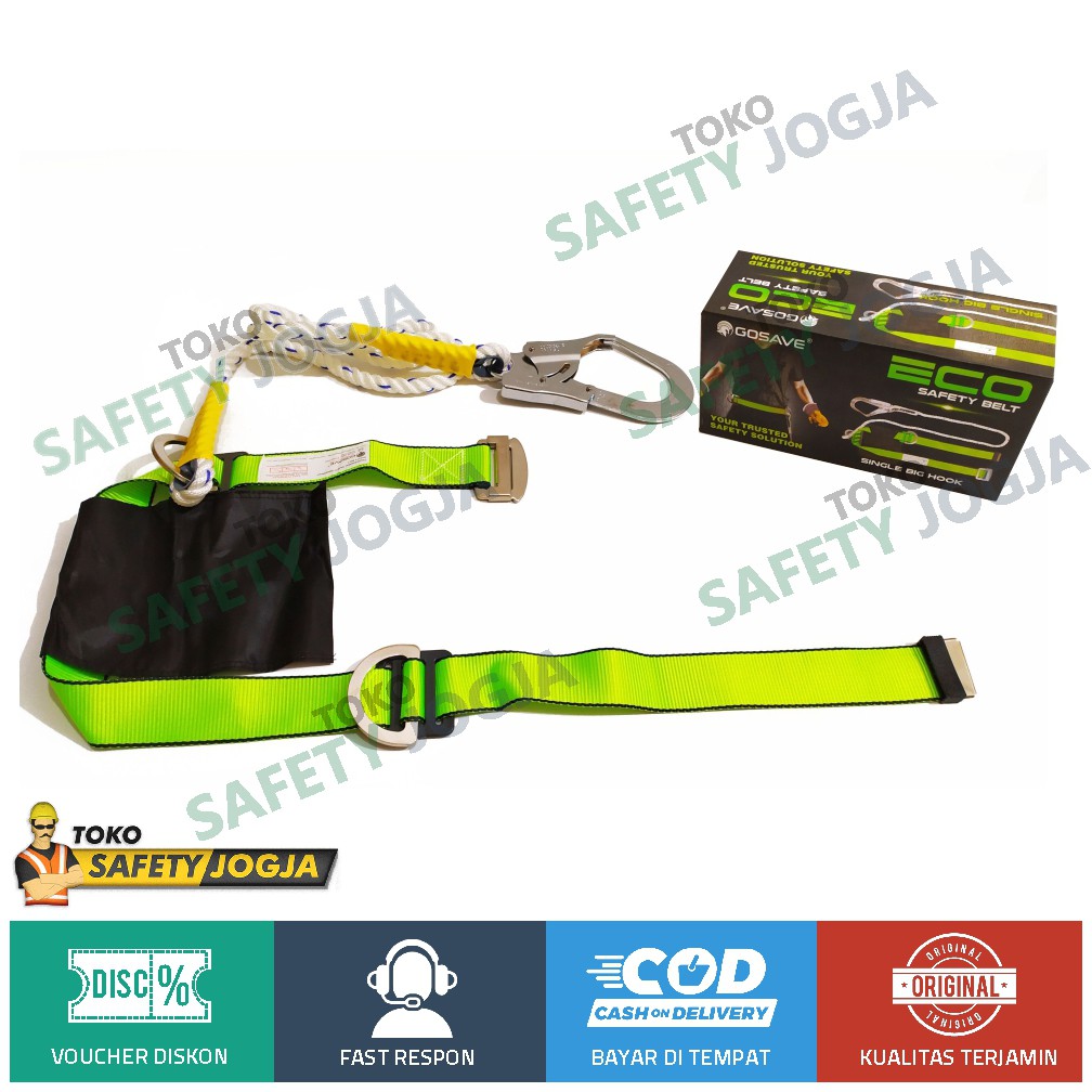 Sabuk Pengaman Proyek Panjat Tebing / Eco Belt Single Big Hook Safety