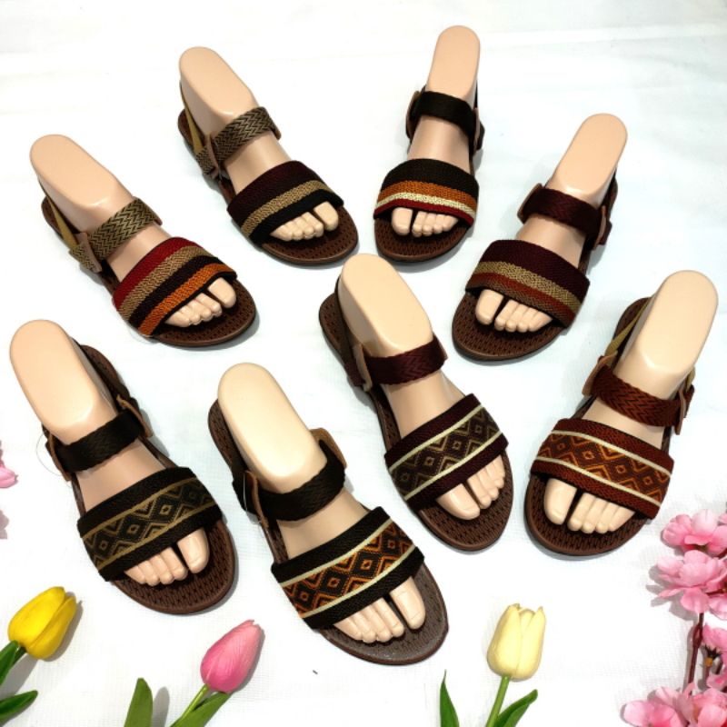 Sandal wanita Felonie DK 01 let elastis terbaru kekinian trendy murah