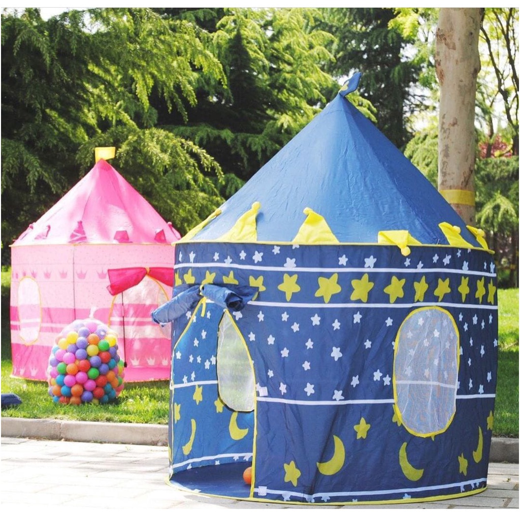 Tenda Anak Model House Rumah Jendela AN8112 Tenda Bermain Princess Castle Outdoor Biru dan Pink MURAH TENDA MAINAN ANAK /Tenda Anak /TENDA MODEL RUMAH / TENDA RUMAH/ MAINAN ANAK INDOOR/OUTDOR Tenda Mainan Anak Model Rumah Jendela Princess Camping Motif