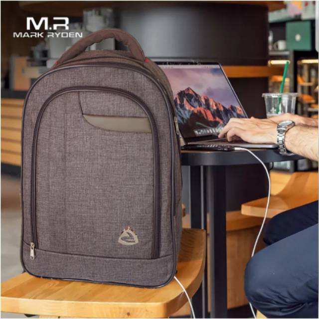 Tas ransel laptop polofelix maroon PF002- Tas bisnis kerja kuliah