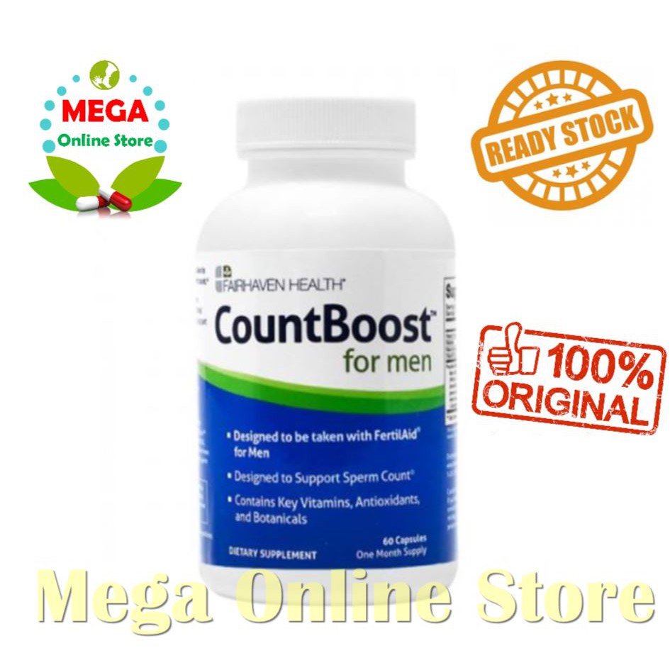 COUNTBOOST FOR MEN - 60 KAPSUL (UTK MEMPERBANYAK JUMLAH SPERMA)