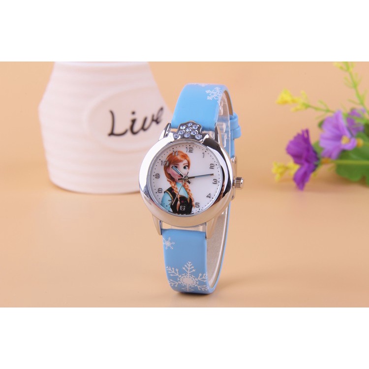 (100% BARANG ORI) JOYROX Jam Tangan Anak Perempuan Princess Elsa Anna Frozen - FG0701A