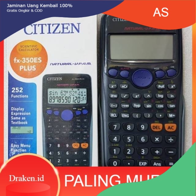 

Murah [COD} KALKULATOR SCIENTIFIC CITIZEN FX 350 ES PLUS