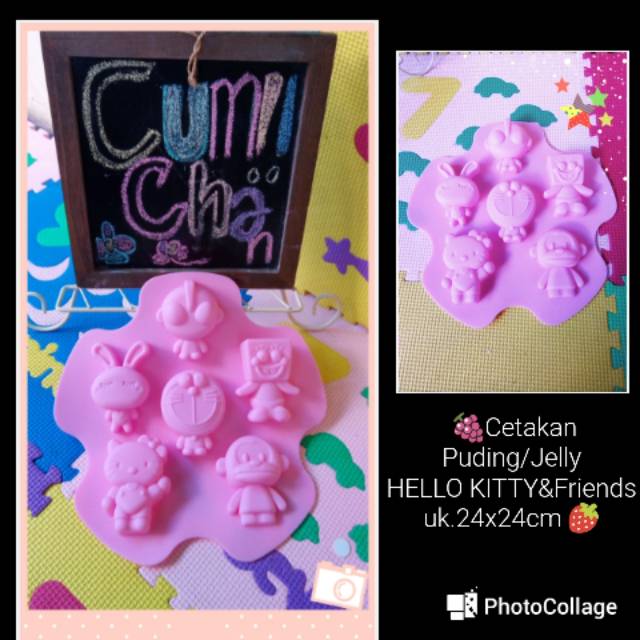 

Cetakan Puding ~ice Sylicone 6in1