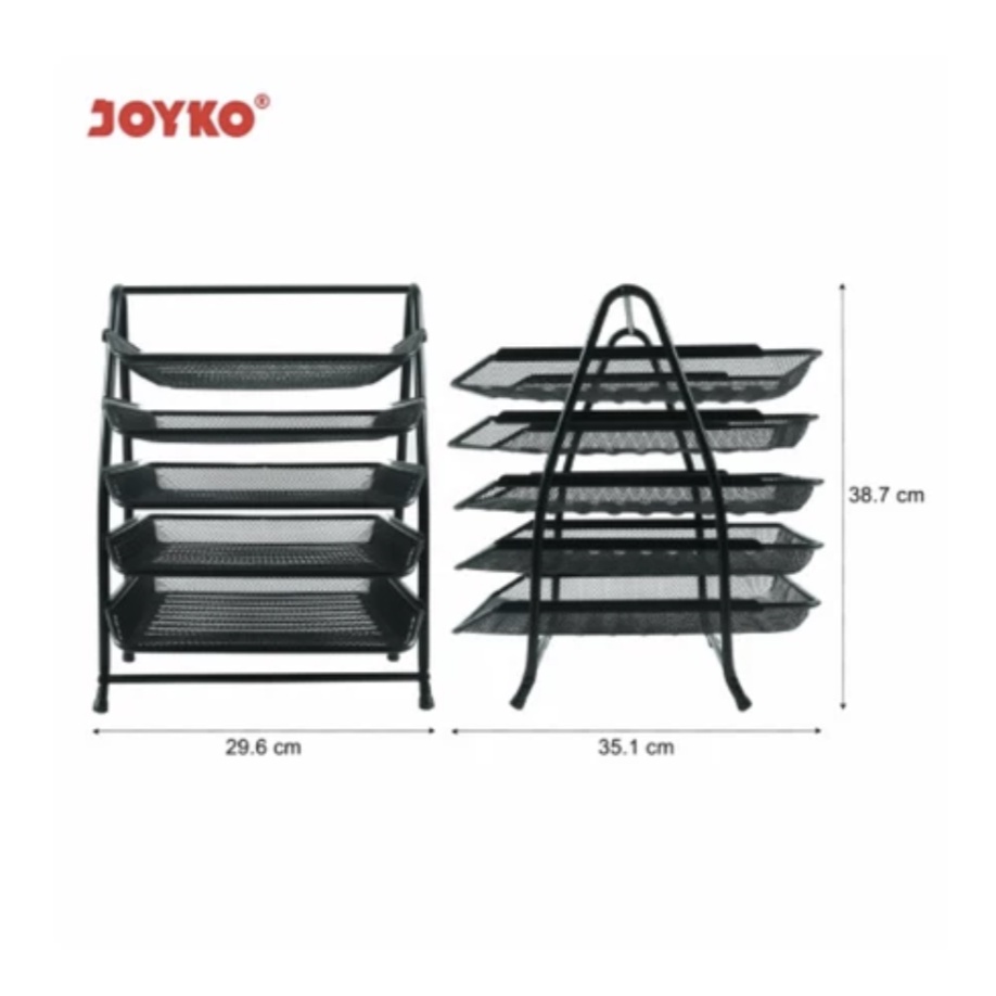 

Joyko Document Tray 5 Tier / Rak Dokumen 5 Tingkat Joyko BESI DT-41