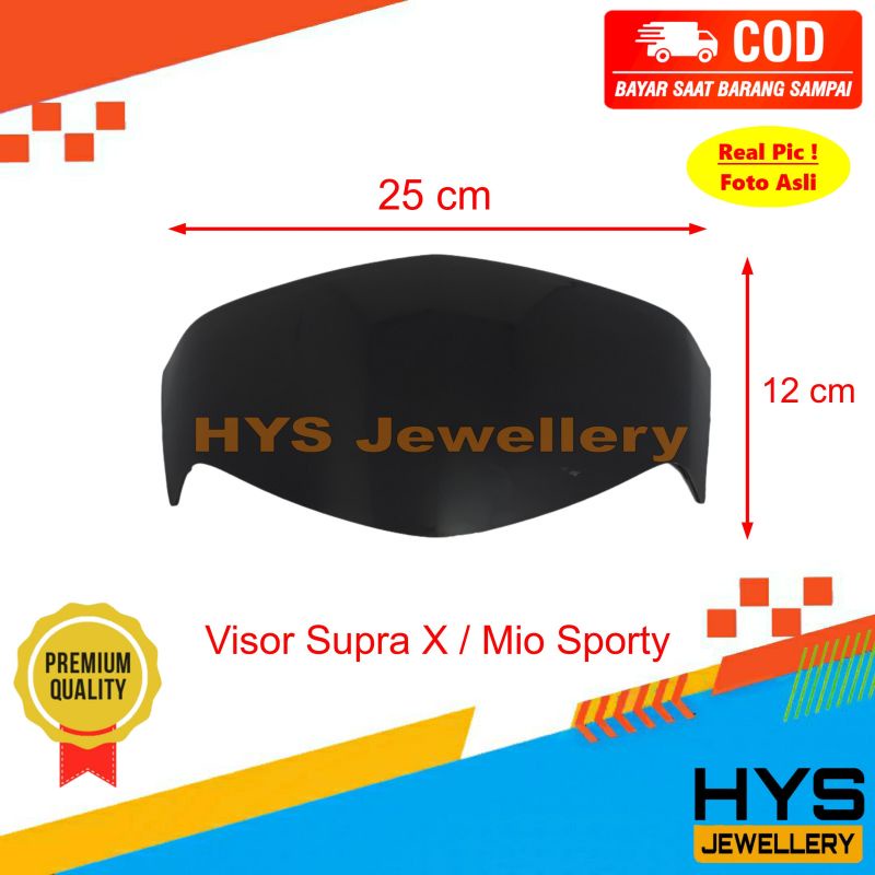 Visor Windshield Supra X 125 / Mio Sporty - Variasi Aksesoris Tameng Motor Depan