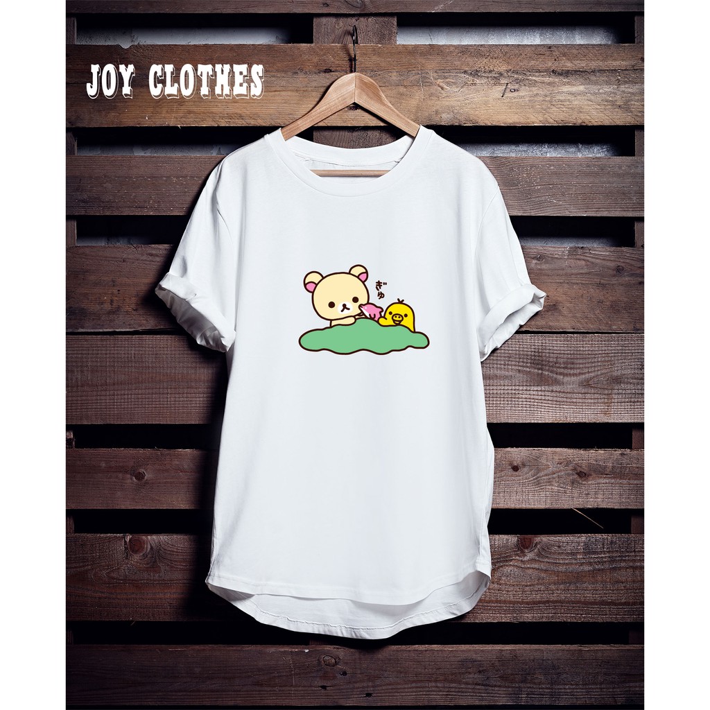 RILAKKUMA W DUCK TSHIRT/ KAOS RILAKKUMA/ KAOS WANITA