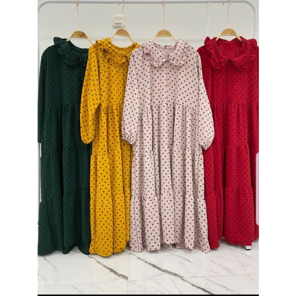 MIDI DRESS CRICKLE RUBIAH BY MIUDIS