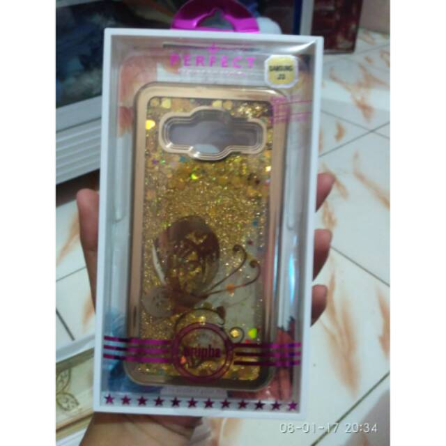 Case glitter samsung J3