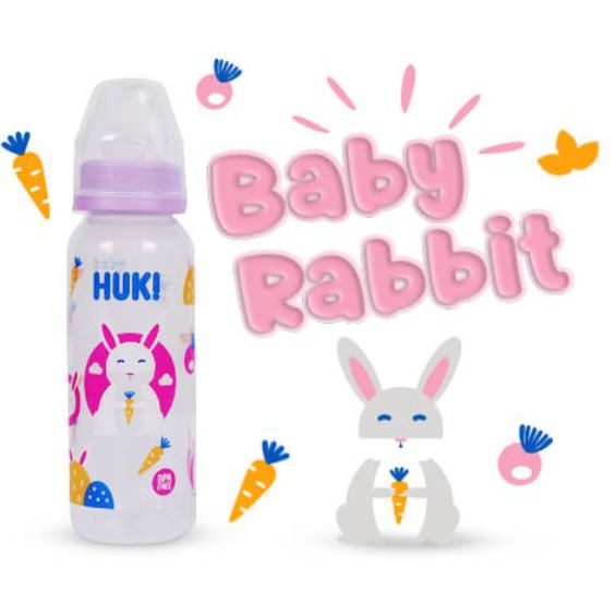 Huki Botol Susu Dot Nipple Silicone PP Reguler 60 mL- 120 mL - 240 mL/ Standart Gepeng