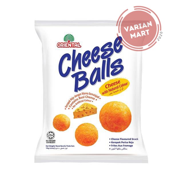 

ORIENTAL CHEESE BALL SNACK RASA KEJU 60G