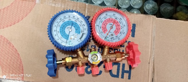 Paketan Freon Ac R22 Showa Testing Manifold Double + Can Tab 339 Krant + Freon R22 Showa Rumah